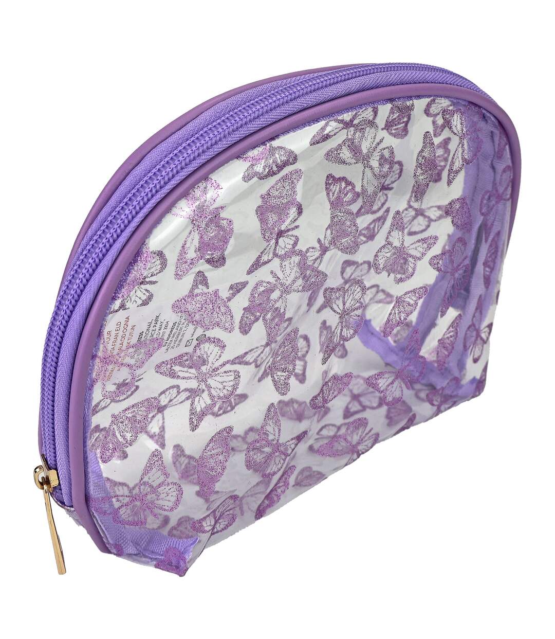 3 Piece Ladies Butterfly Print Cosmetic Bag Set Makeup Toiletry Travel Bags-4
