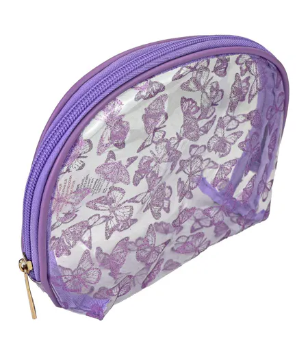 3 Piece Ladies Butterfly Print Cosmetic Bag Set Makeup Toiletry Travel Bags