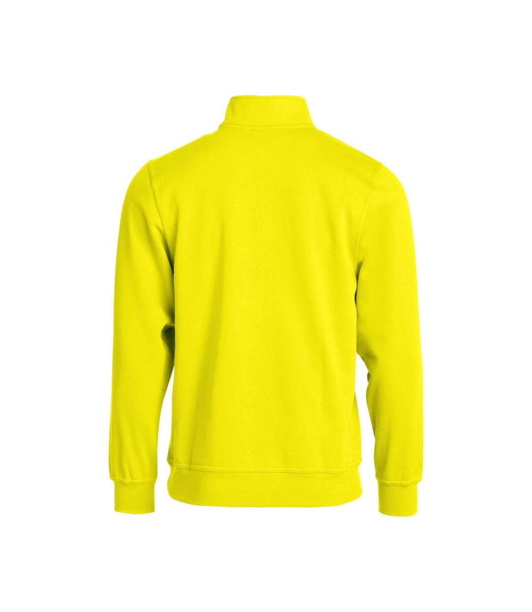 Sweat basic adulte jaune fluo Clique-2