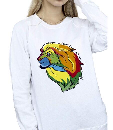 Disney Sweatshirt Womens/Ladies The Lion King Colours (Blanc) - UTBI22335