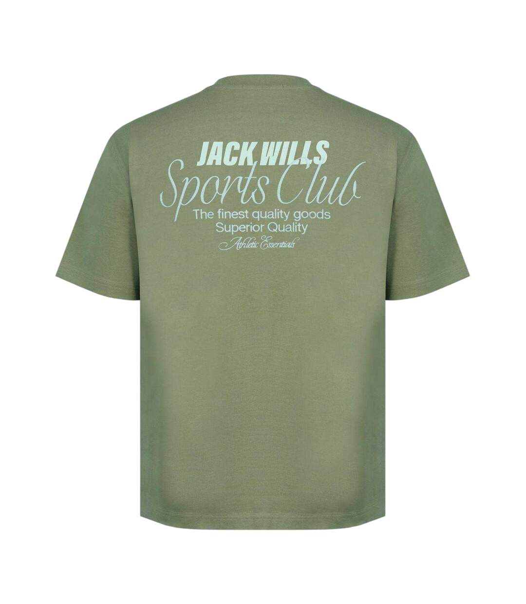Mens Script Mix Oversized T-shirt Sage Green Jack Wills-2