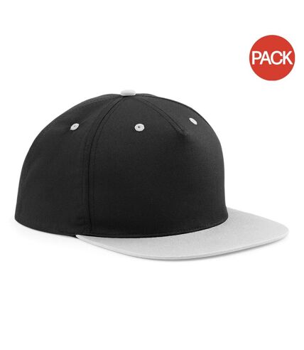 Lot de 2  casquettes adulte noir/gris Beechfield