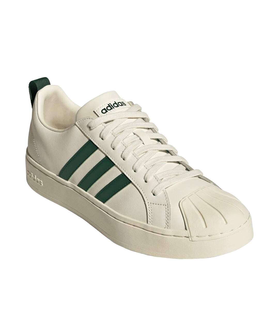 Mens Streetcheck Leather Trainers Cream Adidas-1