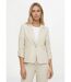 Veste tailleur rayée, aspect irrégulier-1