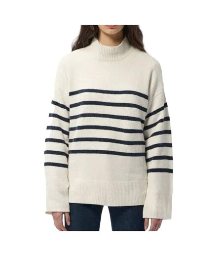 Pull blanc/noir femme teddy smith lou - m
