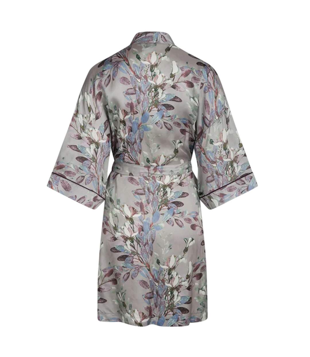 Womens/ladies Jean Floral Kimono Opal Grey CCDK Copenhagen-3