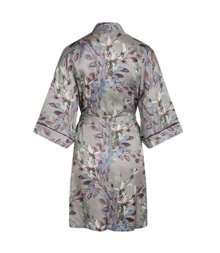 Womens/ladies Jean Floral Kimono Opal Grey CCDK Copenhagen