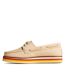 Sperry Womens/Ladies Authentic Original Stacked Leather Boat Shoes (Ivory) - UTFS9980