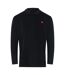 Polo Manches Longues Motif/style Cœur Homme Noir Love Moschino-1
