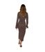 Robe Mi-longue Motif/style Imprimé Léopard Celeste Femme Beige Noir Imprimé Léopard Never Fully Dressed-2