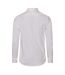Mens Slim Long-sleeved Button-down Shirt White Replay-3