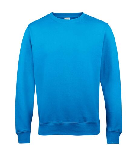 AWDis Just Hoods AWDis Unisex Crew Neck Plain Sweatshirt (280 GSM) (Sapphire Blue) - UTRW2014