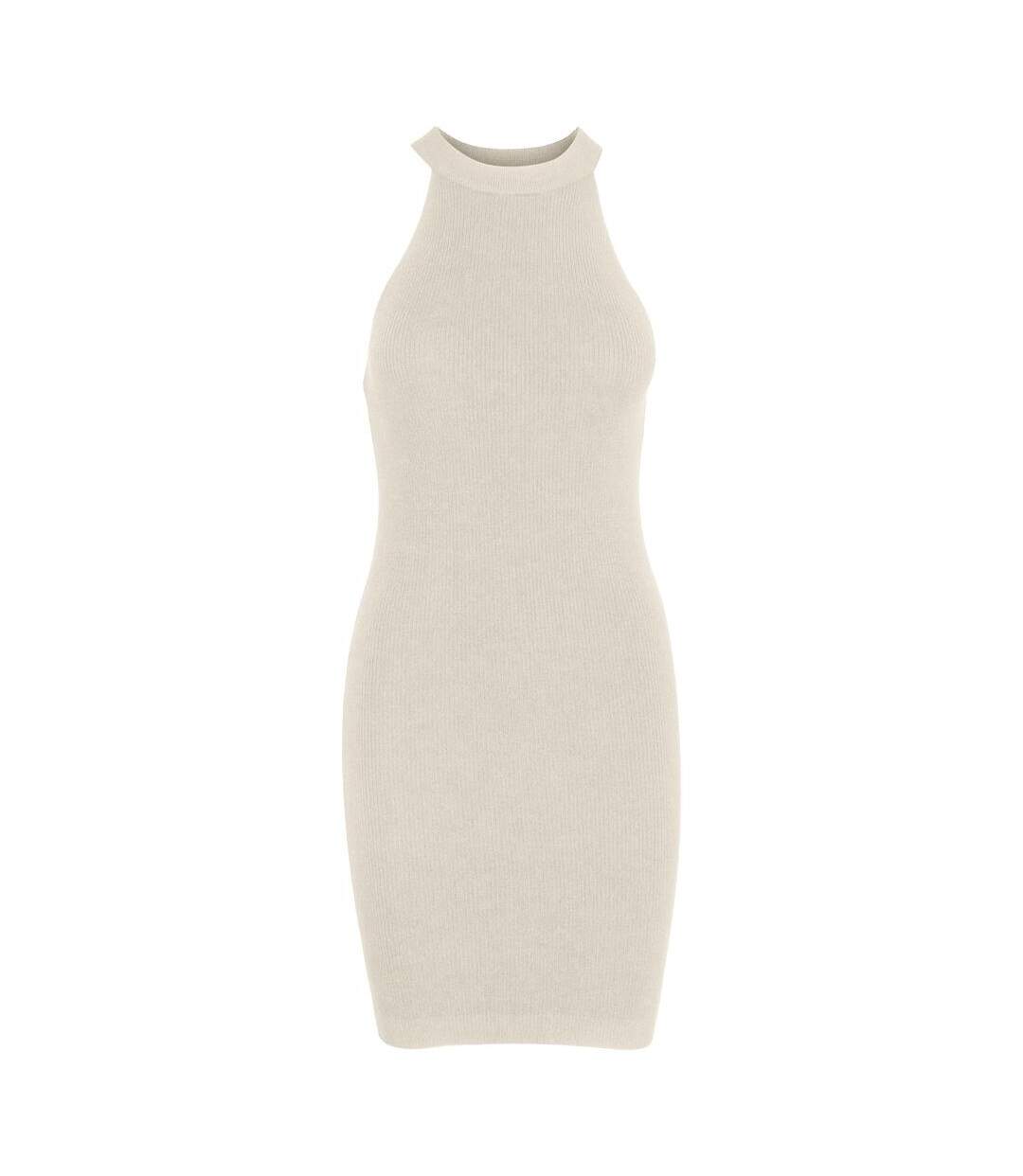 Robe beige clair femme vero moda gold-1