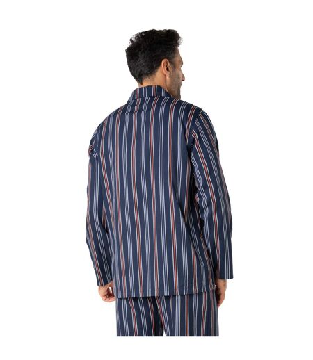 Pyjama long droit ouvert homme Popeline Eminence