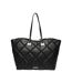 Womens/ladies Bvuse Quilted Tote Bag One Size Black Gold Steve Madden-2