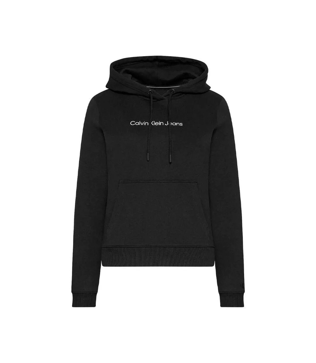 Sweat À Capuche Motif/style Logo Femme Noir Calvin Klein-1