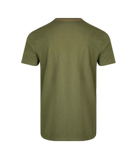 T-shirt reflection homme vert olive Weird Fish