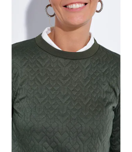 Sweat manches longues motif origami