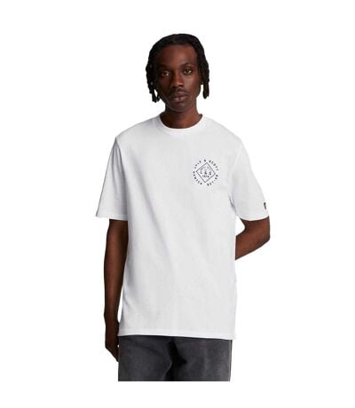 T-shirt Motif Tampon Homme Blanc Lyle & Scott
