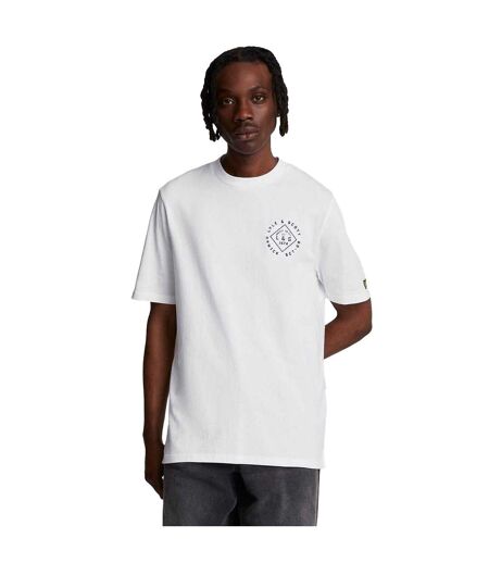 T-shirt Motif Tampon Homme Blanc Lyle & Scott