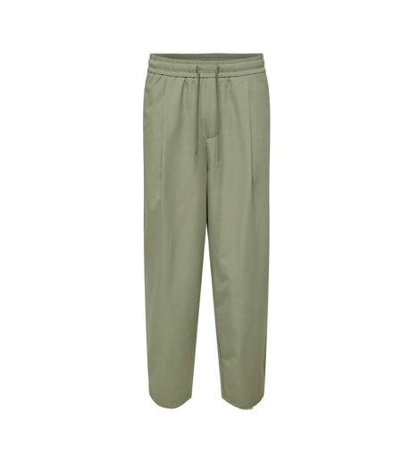 Pantalon fluide vert homme only & sons lance
