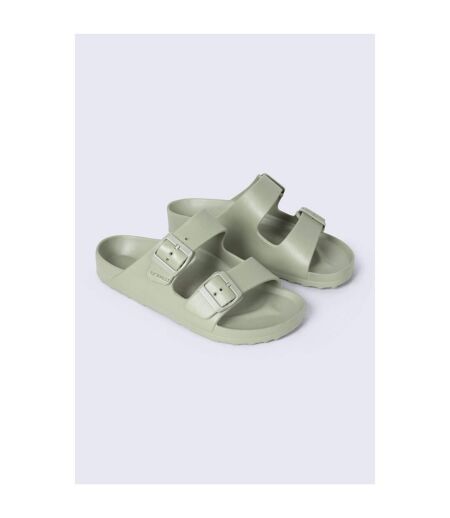 Claquettes Shore Femme Kaki Clair Animal