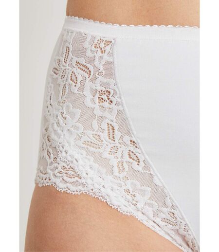 Culottes couvrantes dentelle - lot de 2
