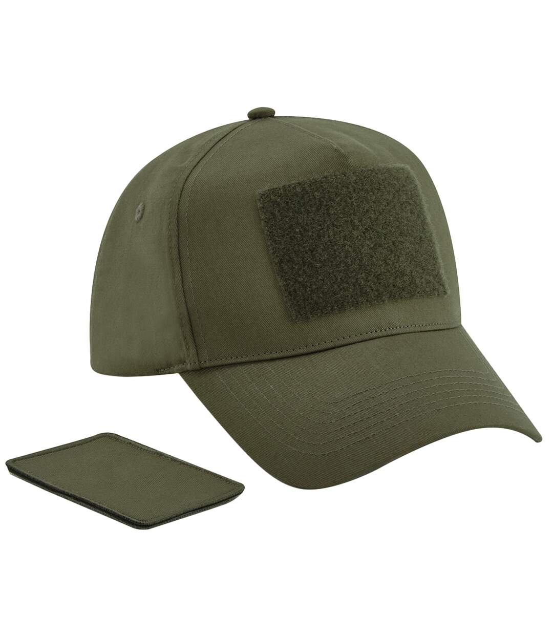 Casquette adulte vert kaki Beechfield-1