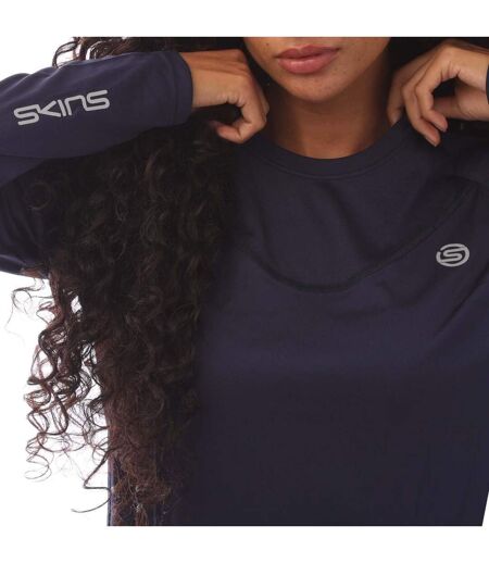 T-shirt Manches Longues Series-3 Femme Bleu Marine Skins