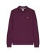 Polo Manches Longues Style Badge Dice Homme Rose Baie Weekend Offender-1