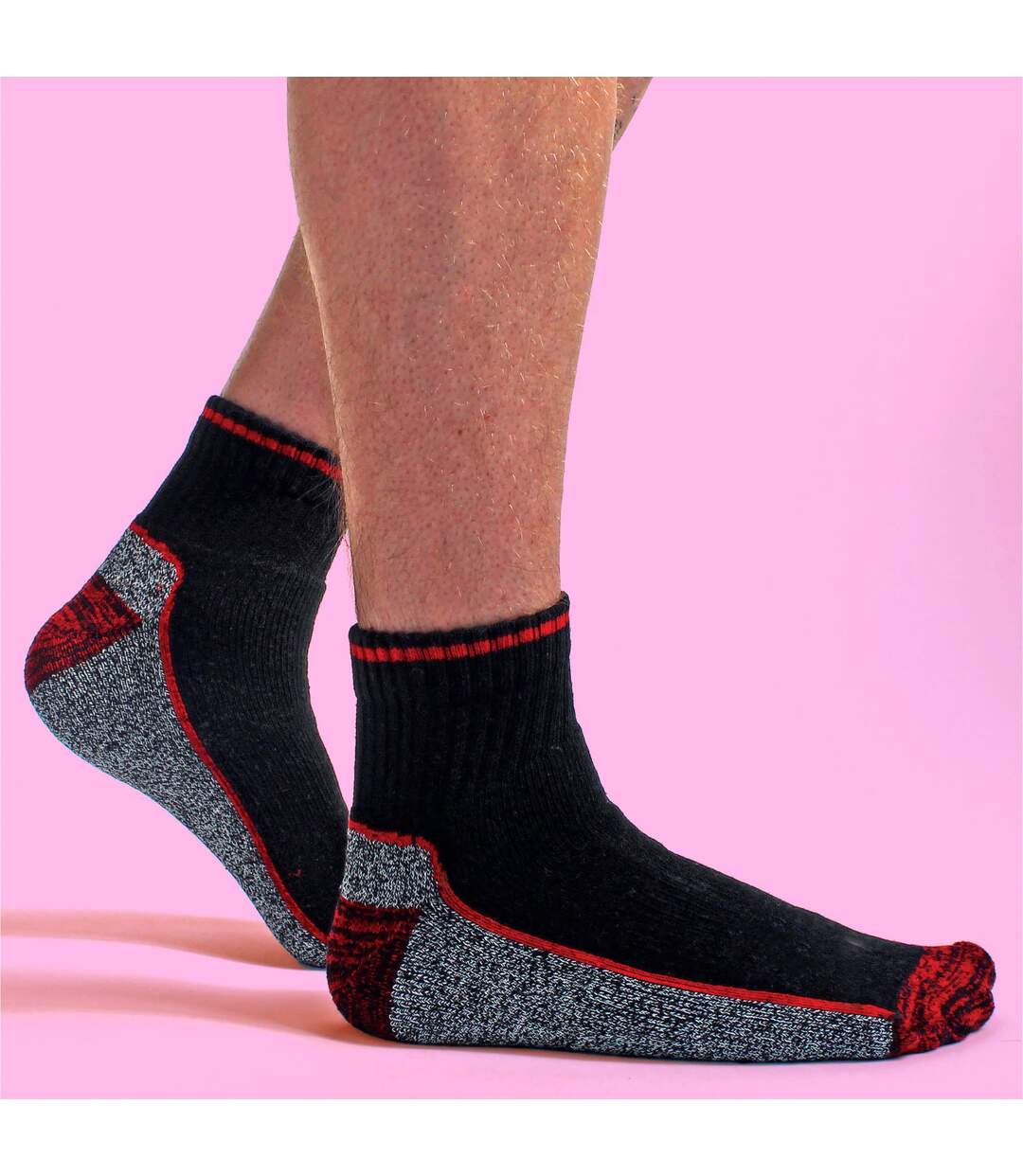 6 Pairs Mens Ankle Soft Breathable Bamboo Work Socks for Summer-5
