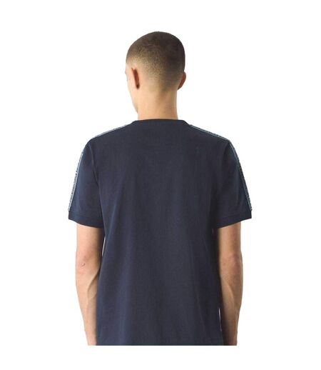 Mens Paisley Taped T-shirt Navy Pretty Green