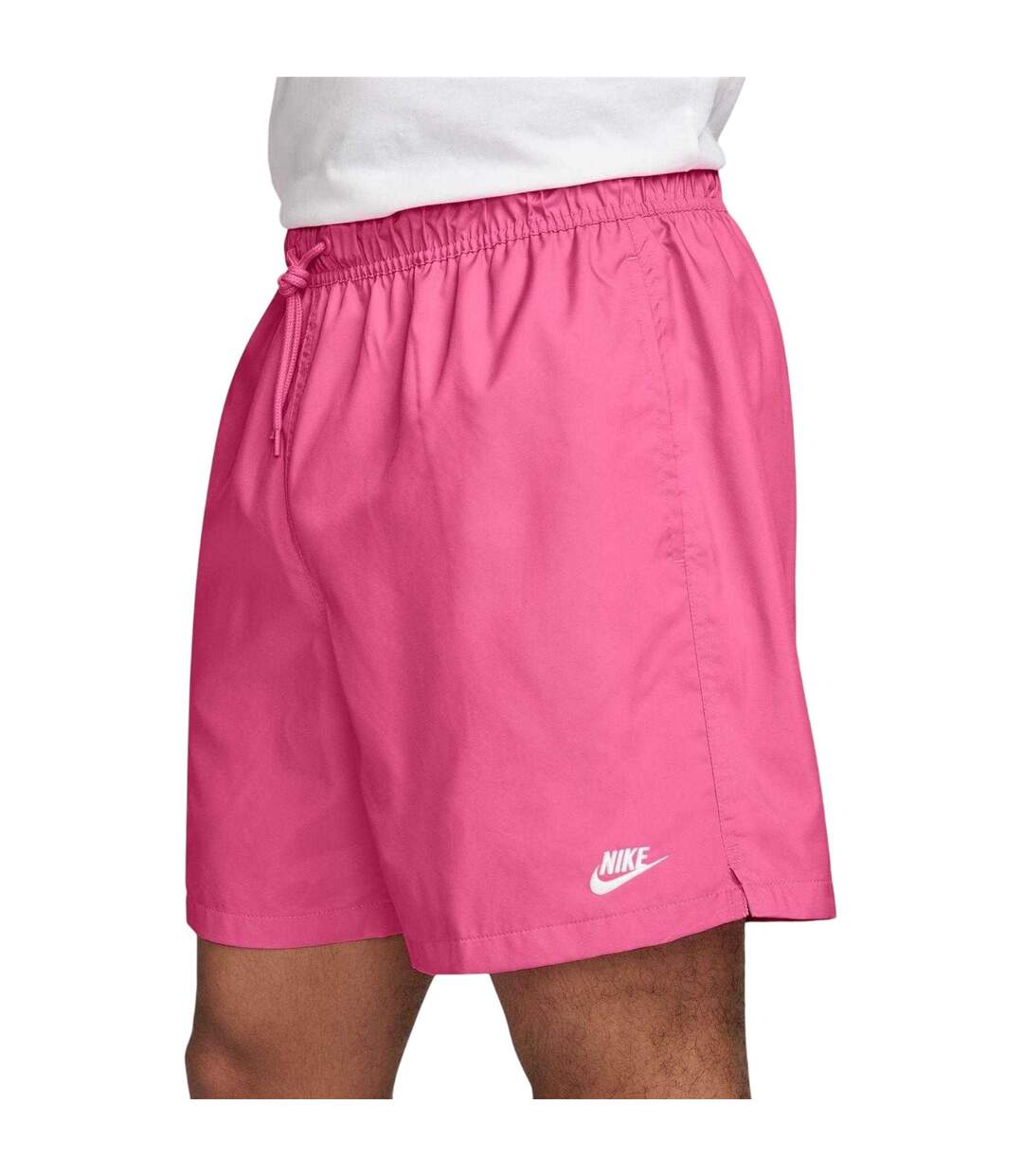 Short De Survêtement Club Flow Homme Rose Blanc Nike-3