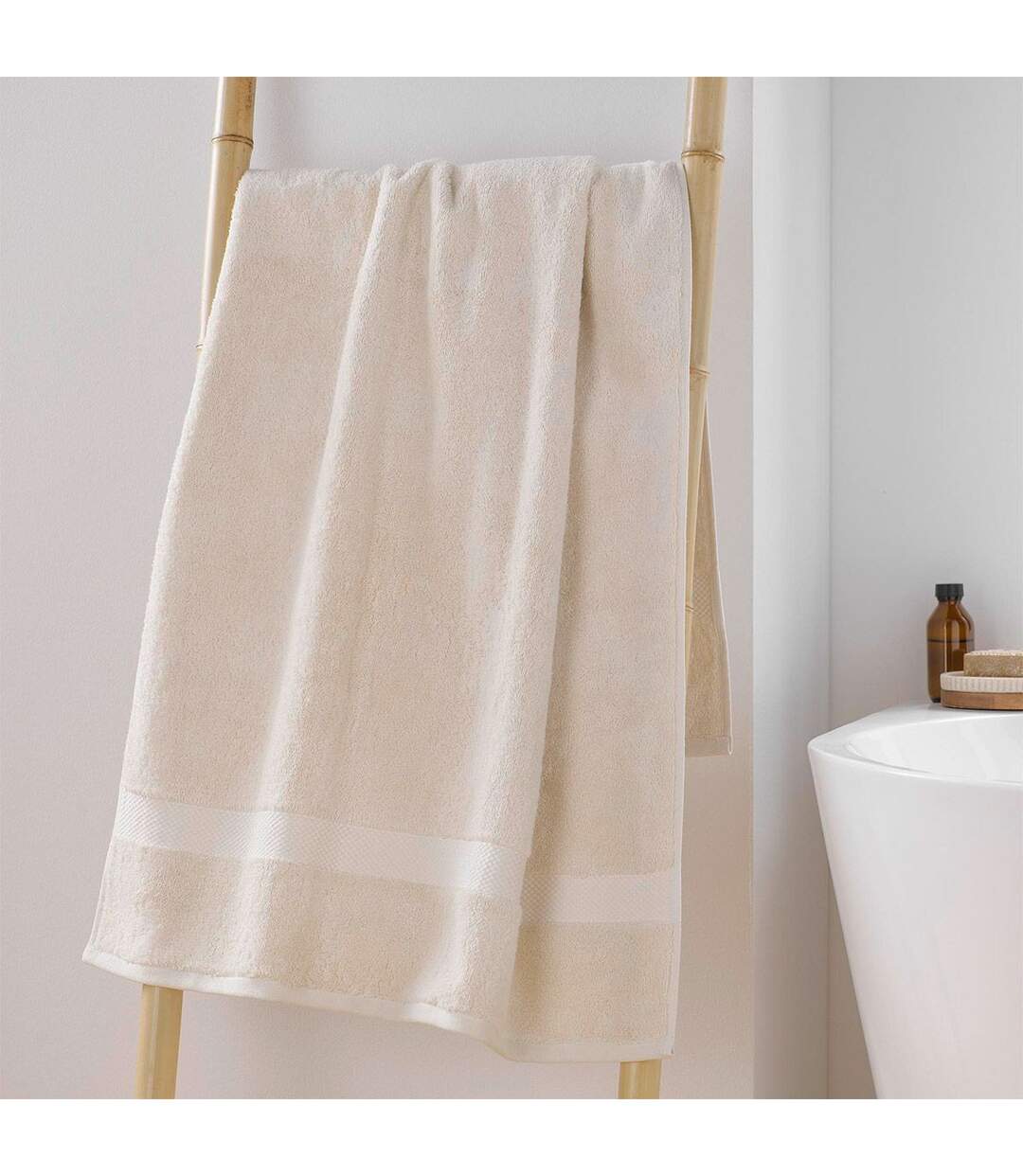 Drap de Douche Elegance 70x130cm Sable-3