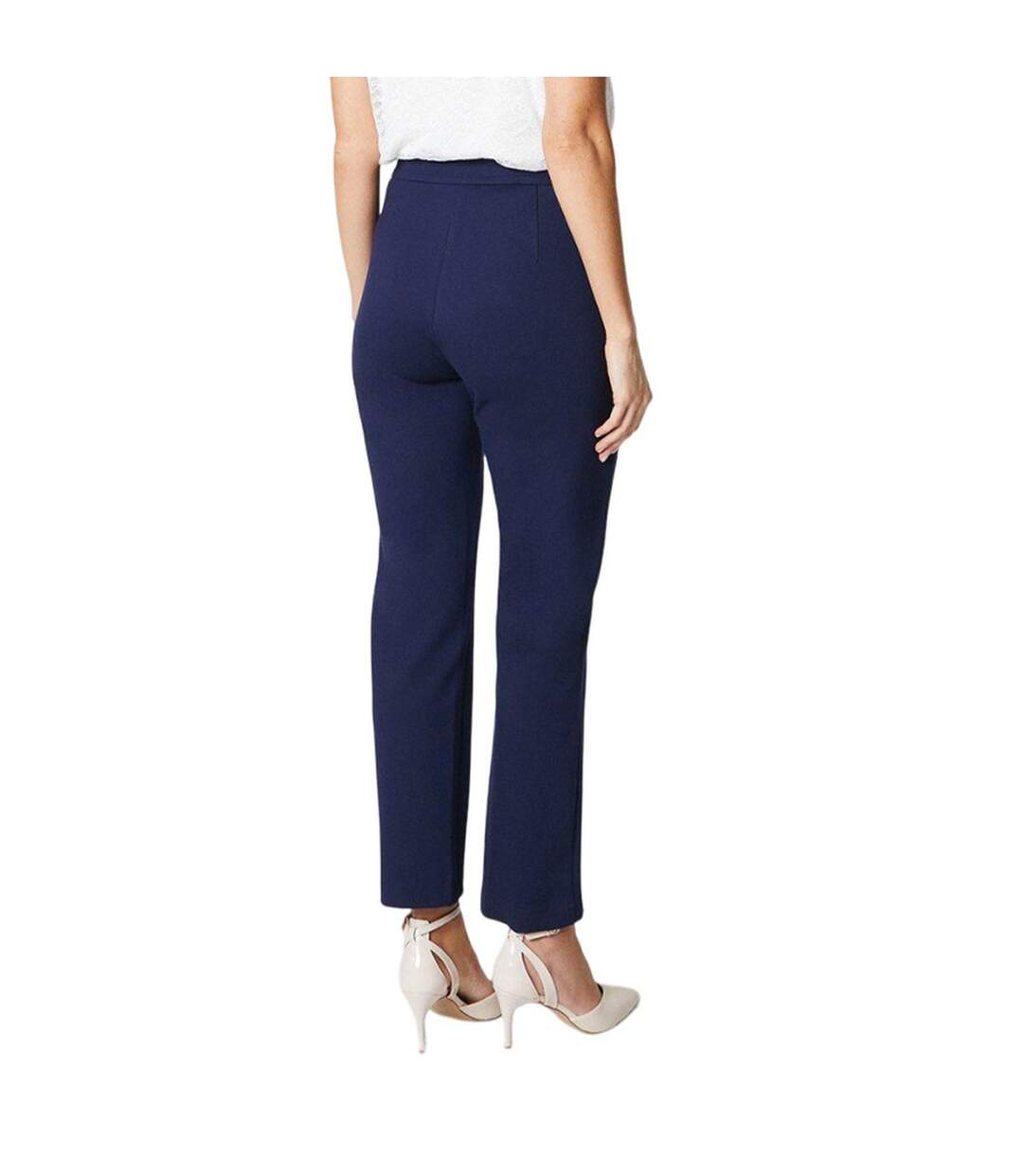 Pantalon femme bleu marine Principles-2