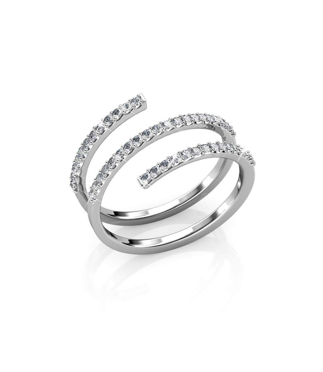 Bague Spiral, Cristal d'Autriche-1