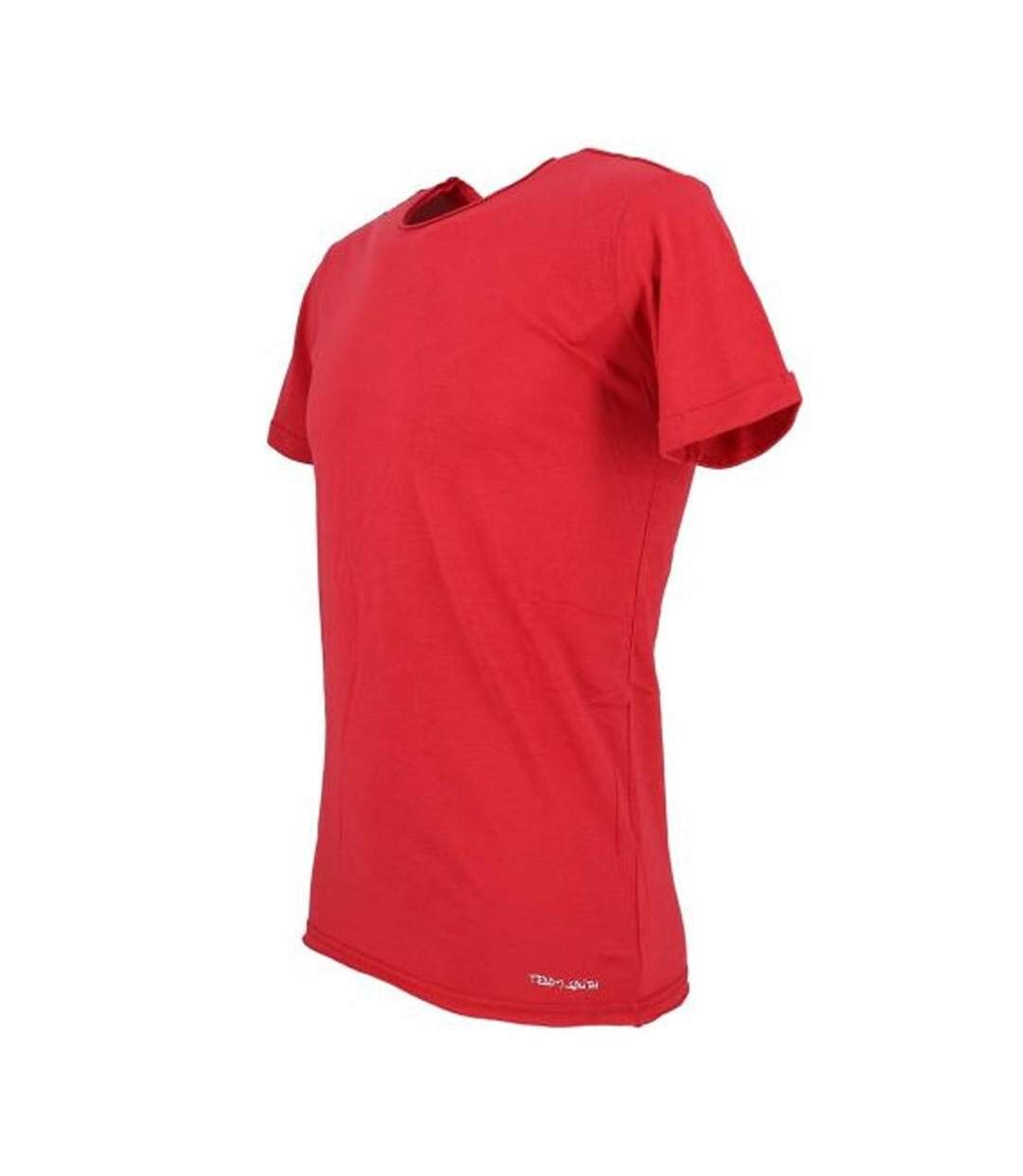 T-shirt Rouge Homme Teddy Smith Turos - XS