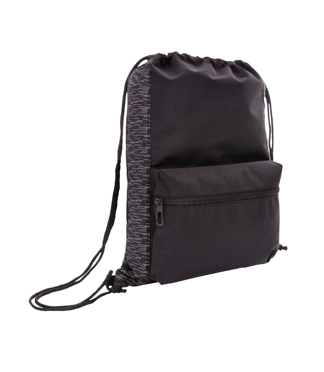 Aware Reflective Rpet Drawstring Bag One Size Black XD Collection-4