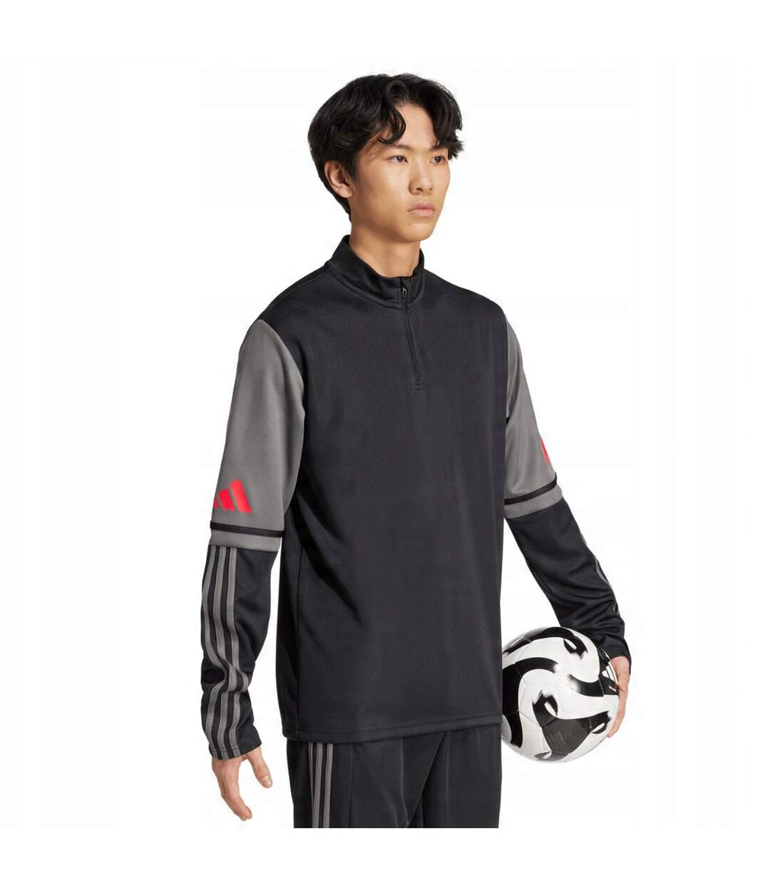 Haut Entraînement Squadra Homme Noir Gris Argenté Adidas-1