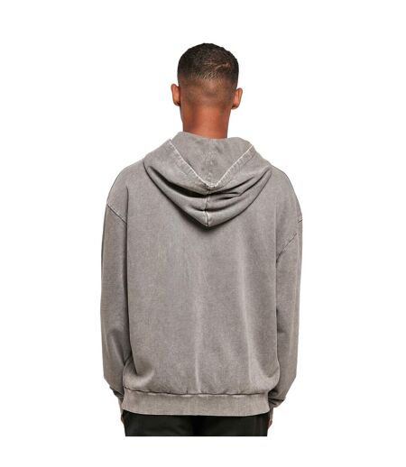Womens/ladies Acid Wash Sweat À Capuche Oversize Asphalte Build Your Brand