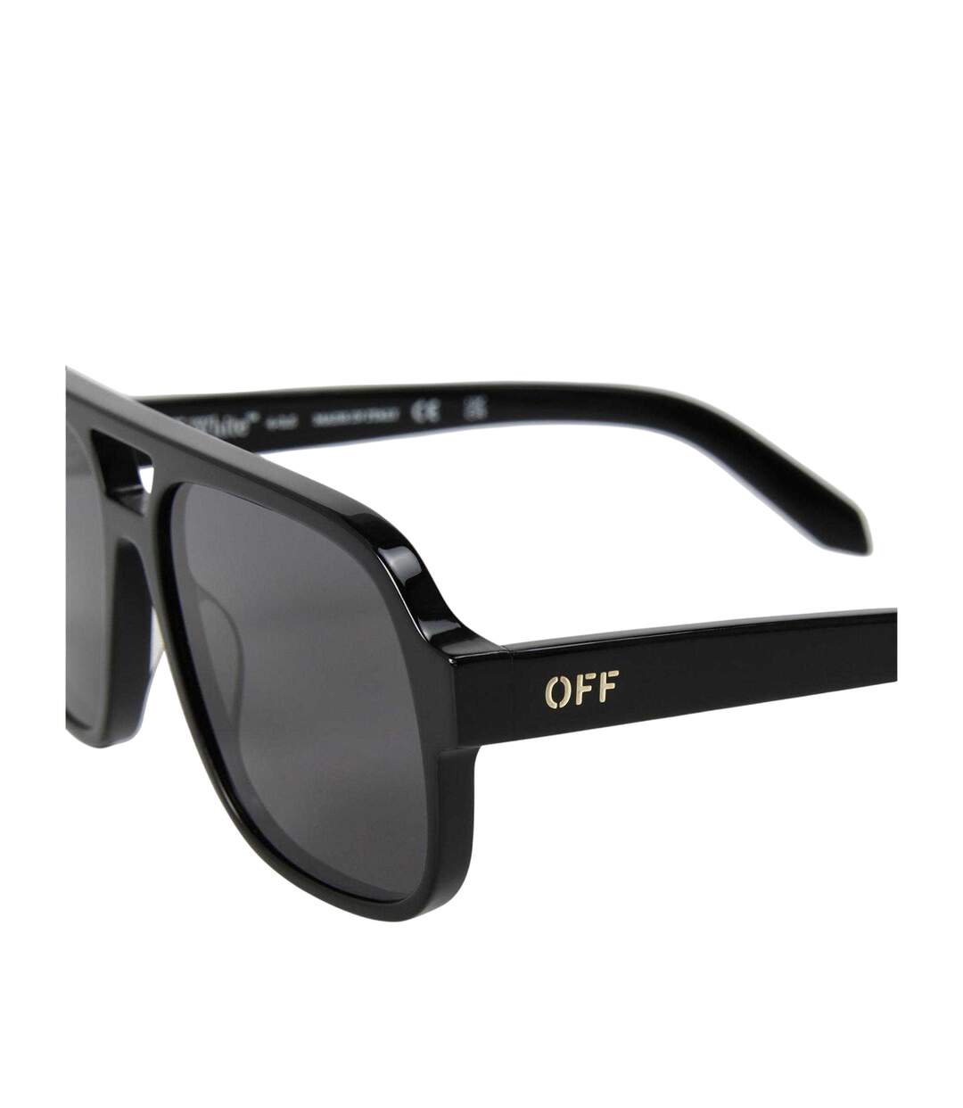 Unisex Adult Forks Sunglasses One Size Black Dark Grey Off White-3