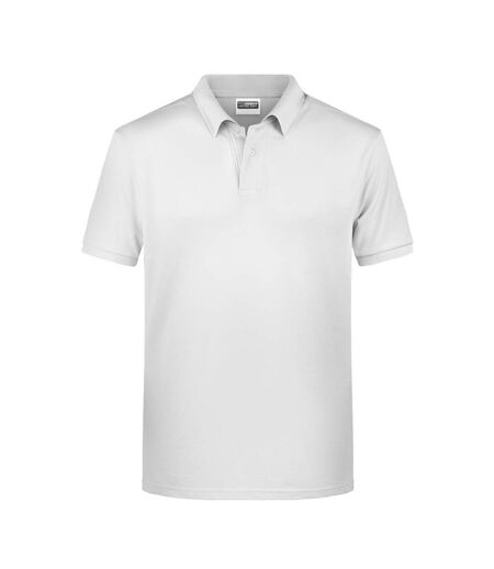 Polo Basic Homme Blanc James And Nicholson