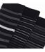 3 Pack Mens Striped Bamboo Dress Socks Soft Breathable Socks-7