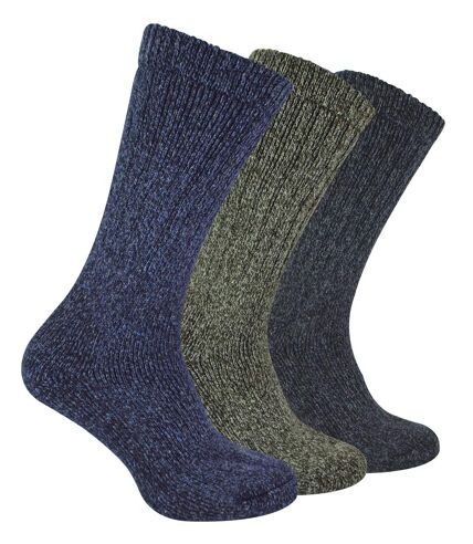 Sock Snob - 3 Pairs Mens Thick Merino Wool Socks