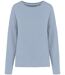 Sweat shirt femme Loose - K471 - bleu clair aquamarine