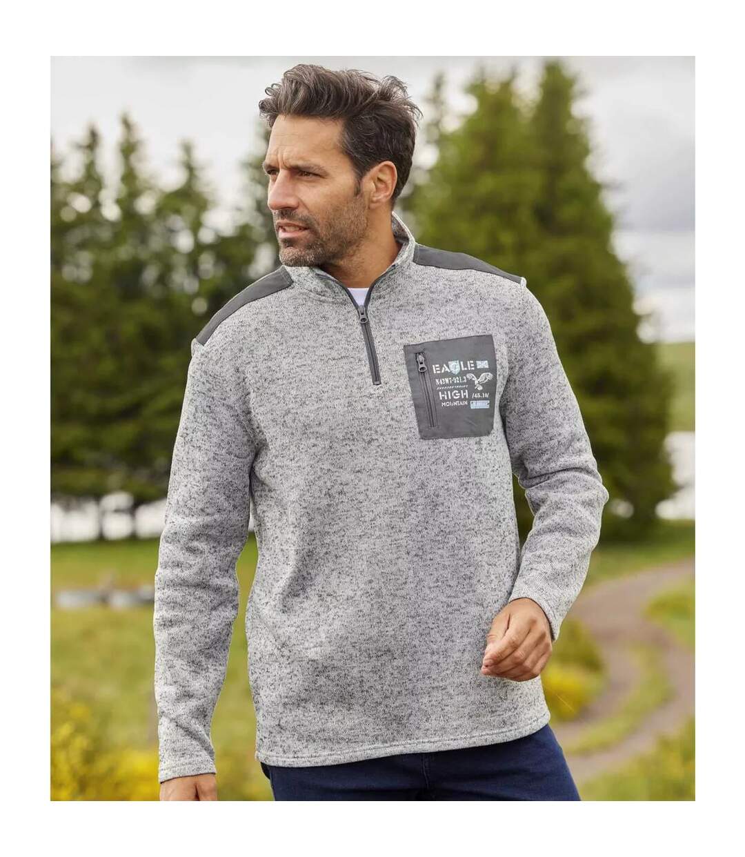 Pull homme gris Atlas For Men-2