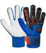 Childrens/kids Attrakt Starter Goalkeeper Gloves White Black Blue Reusch-4