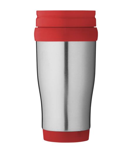 Bullet Sanibel Insulated Mug (Pack of 2) (Silver/Red) (12 x 18 x 8 cm) - UTPF2463