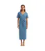 Robe Mi-longue Motif/style Bulles Femme Bleu Gris Vero Moda-2