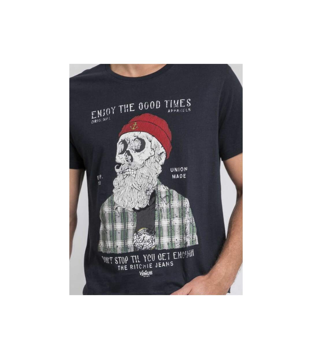 T-shirt col rond pur coton JORUSTIX-3